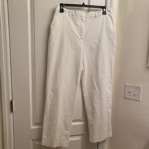 JM Collection Classic White Women's Trousers Pre-own